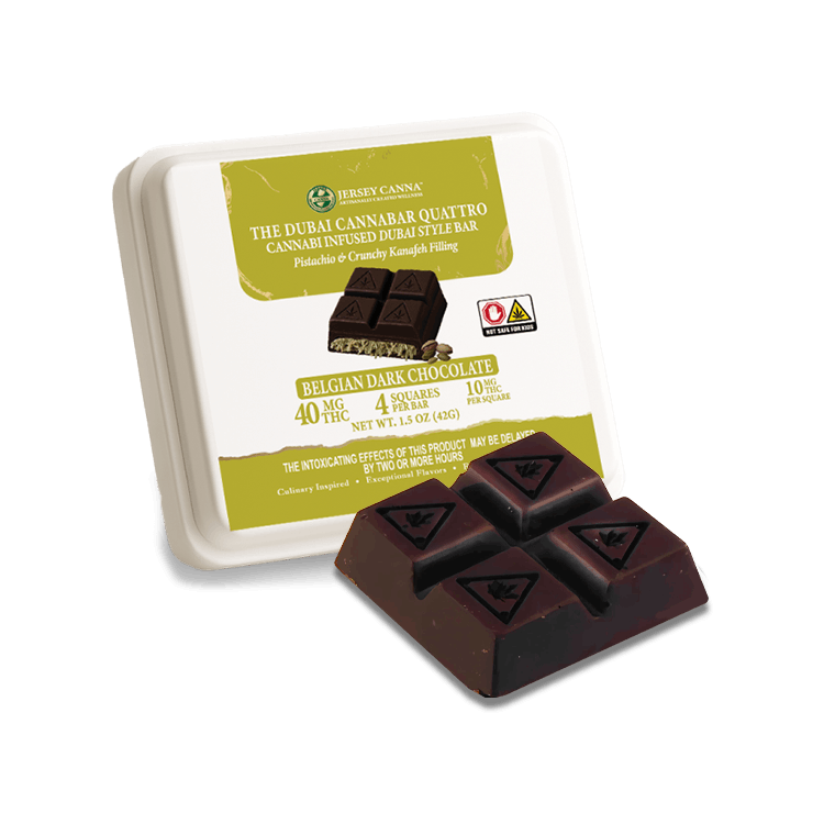 Inclusion Gourmet Edibles Dubai Quattro Dark Chocolate Cannabar