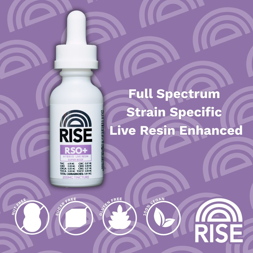 RISE RSO+ Tincture – Super Boof 200MG