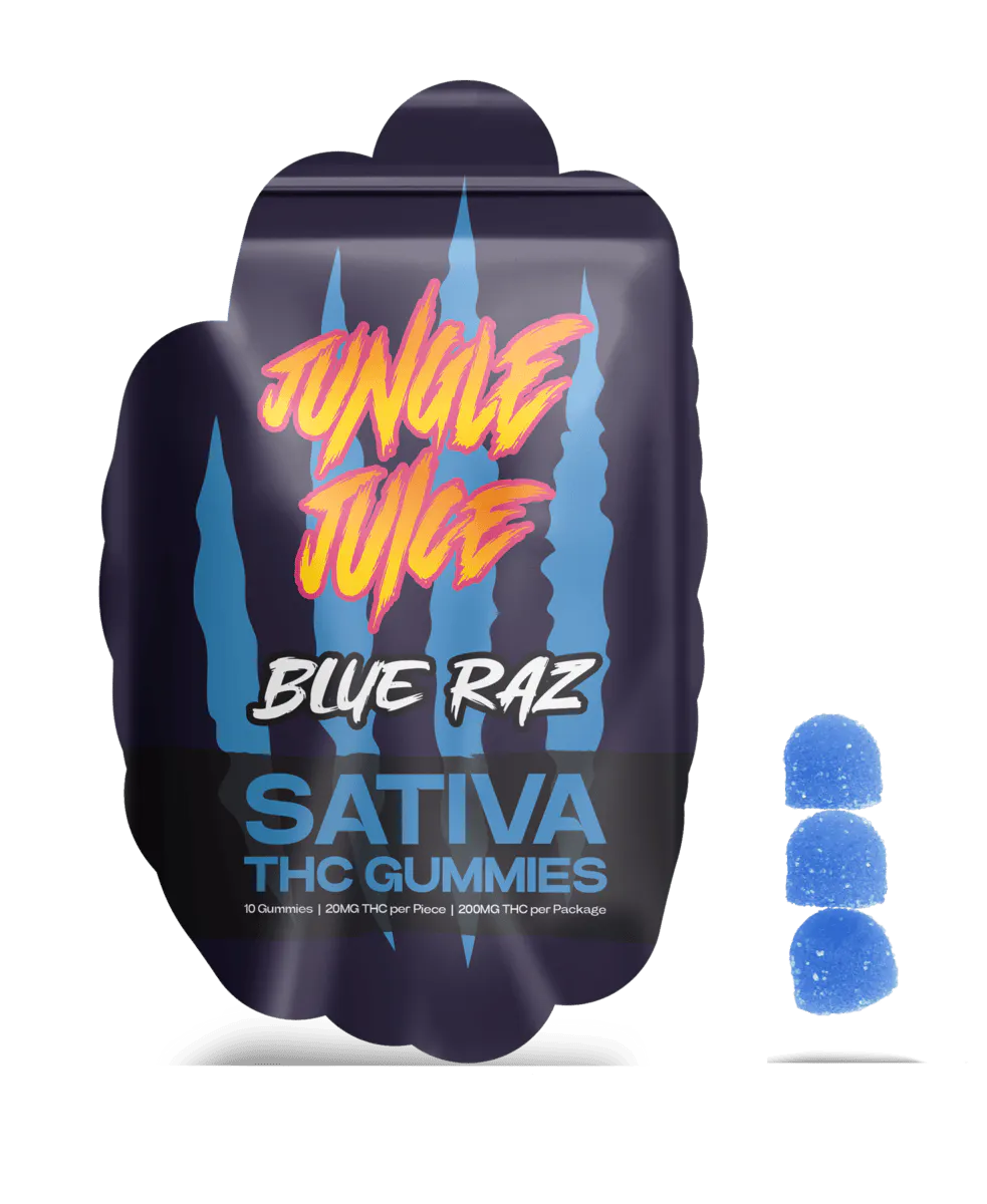 Jungle Juice - Blue Razz - 200mg Gummies at The Mint - Kalamazoo