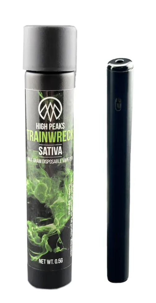 Photo of High Peaks – Trainwreck Sativa Disposable Vape – 0.5g