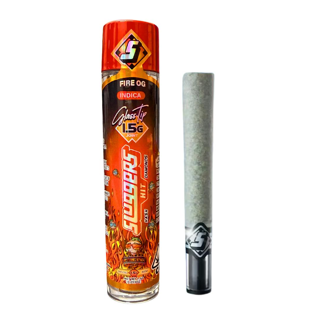 FIRE OG HASH & DIAMOND INFUSED PREROLL