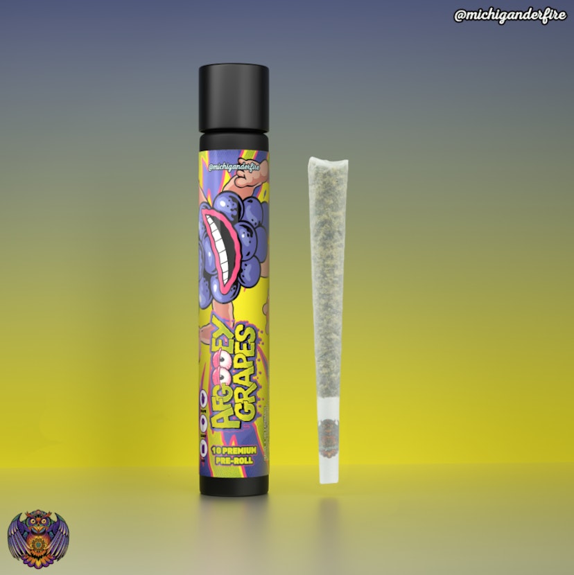 Michigander Fire Pre-Roll | Afgooey Grapes