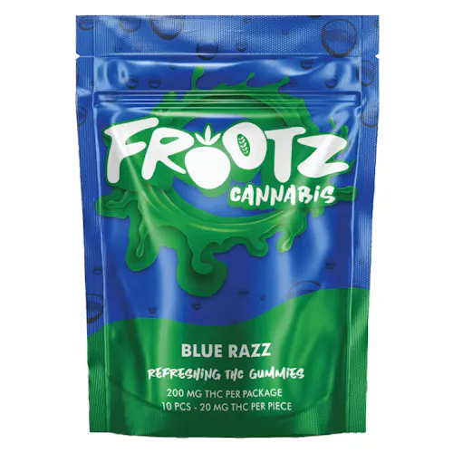 Frootz Blue Razz Gummies 200mg Rec - Exclusive Cannabis Michigan