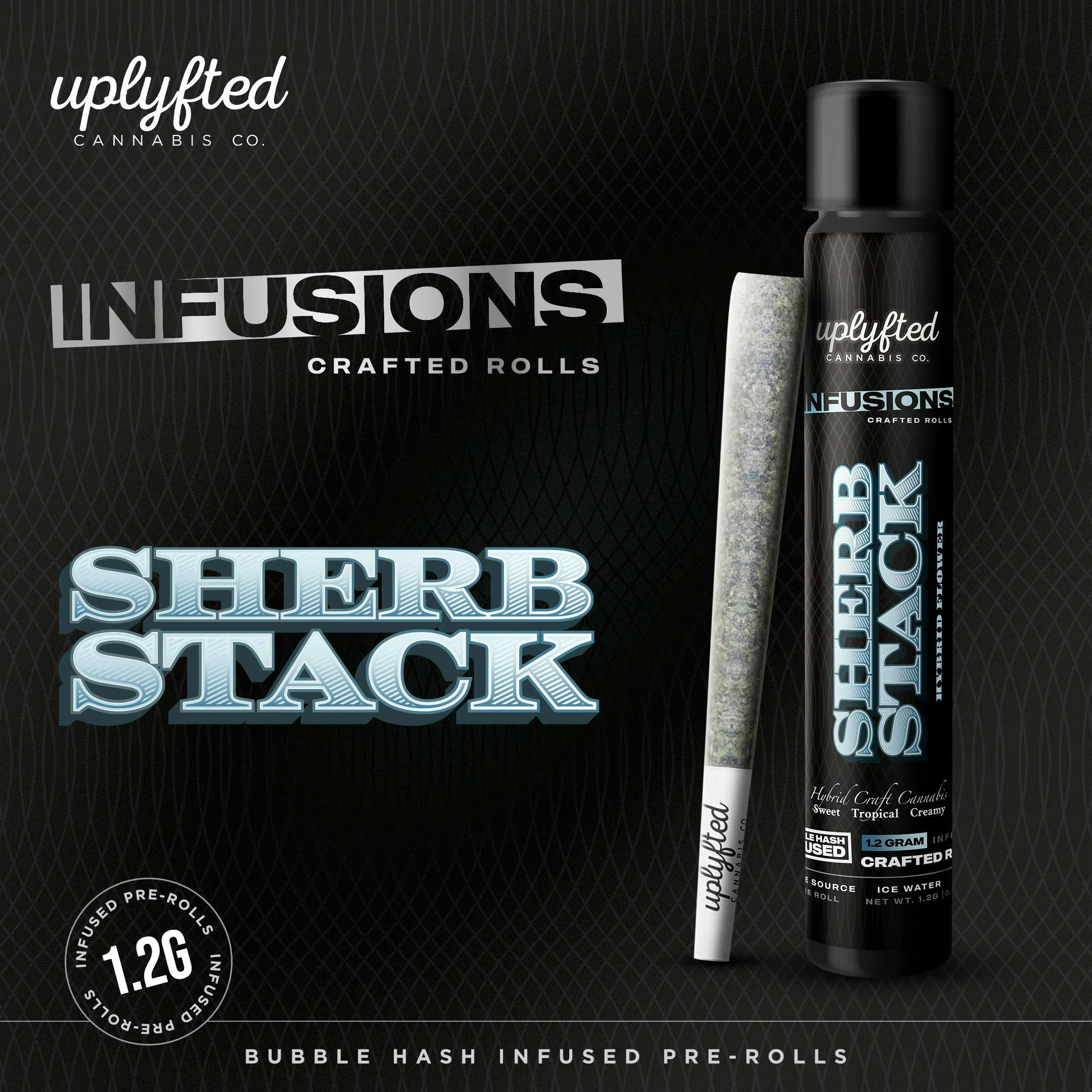 Uplyfted Cannabis Co. UPLYFTED | SHERBSTACK | INFUSED PRE-ROLL HYBRID — PRE_ROLLS