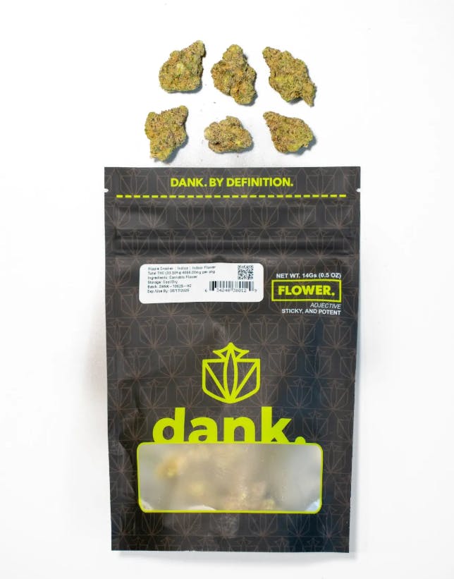dank. by definition Hippie Crasher - FLOWER cannabis product, 1/2oz