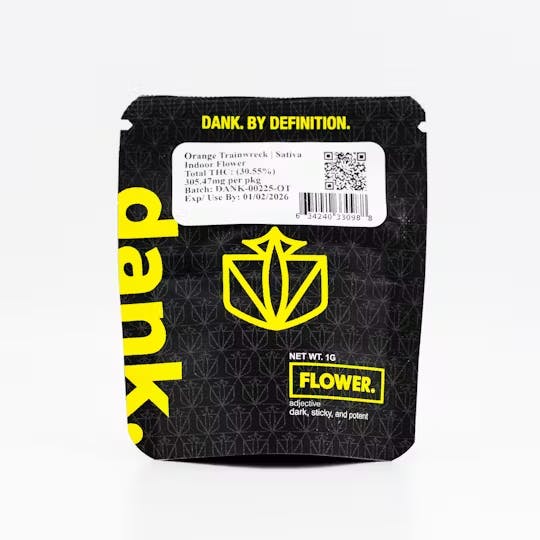 Orange Trainwreck | Flower | 1g by Dank By Definition. | Buy