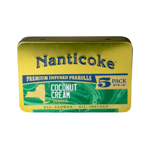 Nanticoke Coconut Cream Infused Prerolls .7g 5pk-active