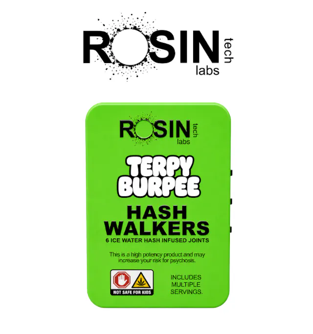 Rosin Tech Labs Hash Walkers Terpy Burpee 6pk/3g (hybrid, infused pre roll packs)