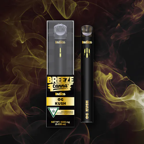 OG Kush – Indica Live Resin 1g PLUS Vape Device-active