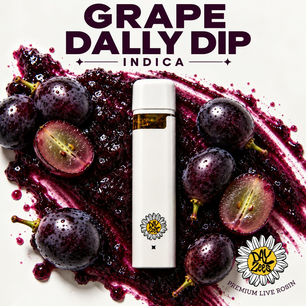 Grape Dally Dip Live Rosin Disposable 1G Indica by Dayzees – Vapes at Gatsby Cannabis