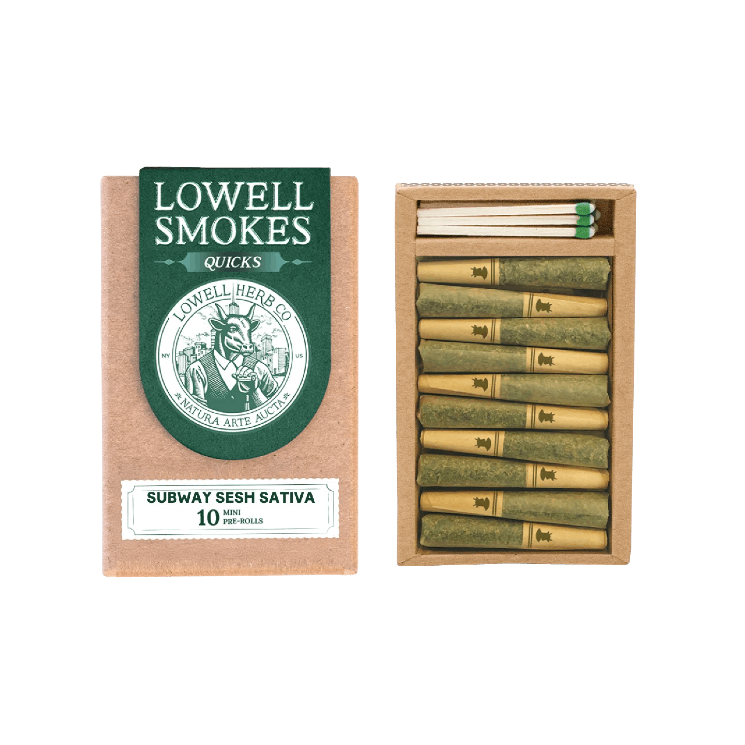 Lowell | Quicks | 0.35g Pre-Roll 10 pack (3.5g) | SUBWAY SESH