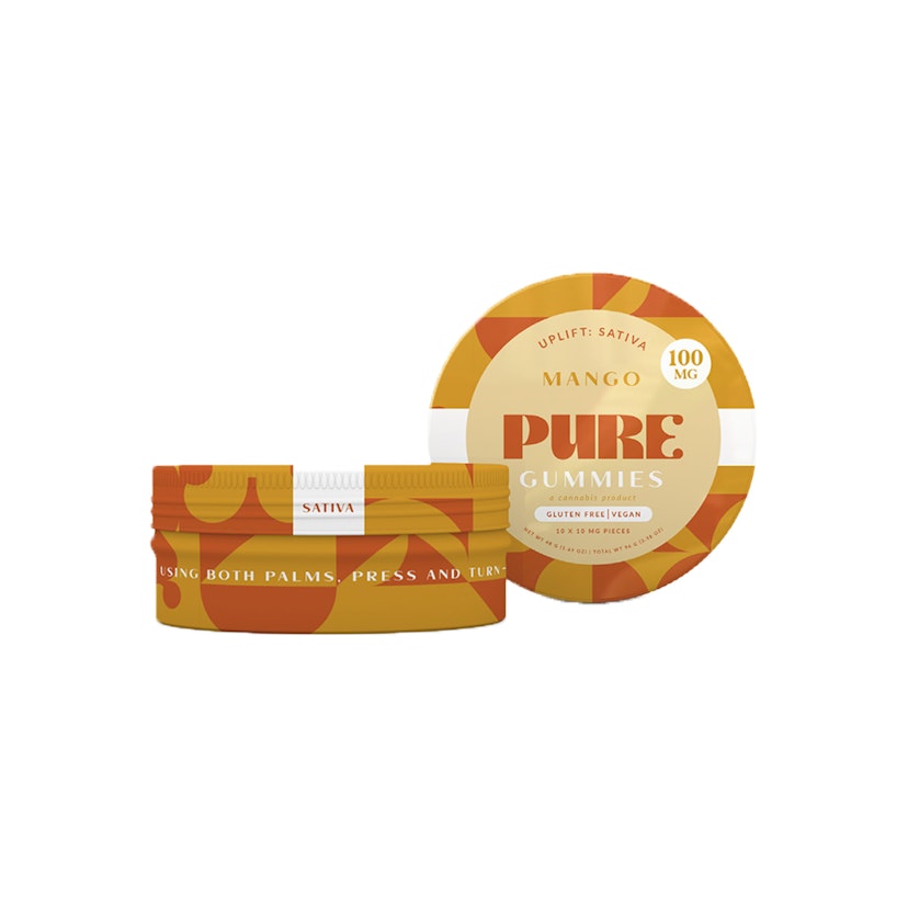 Pure Gummies: 100mg Mango Sativa