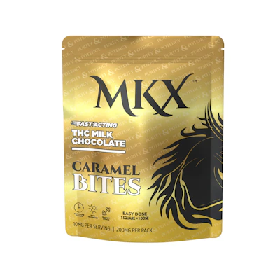 MKX - 200mg Chocolate Bites - Milk Chocolate Caramel