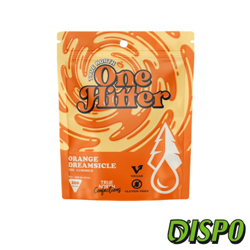 True North: One Hitter - Orange Dreamsicle 200mg Single Gummy