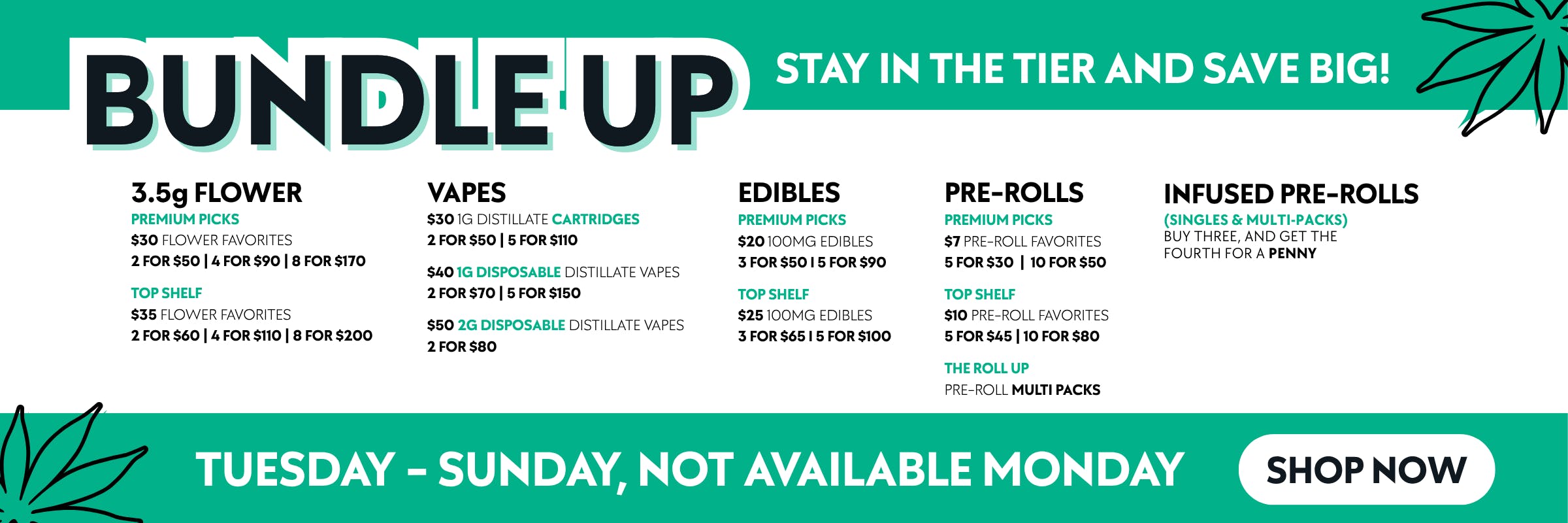 Cannabis deals near me