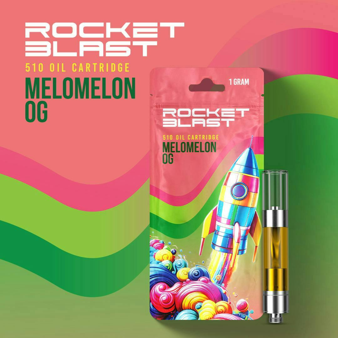 Product: Rocket Blast | Vape Cart - 1g - MeloMelon OG