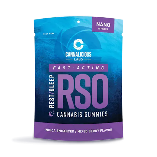 Rest/Sleep Mixed Berry RSO Gummies 10-pack-active