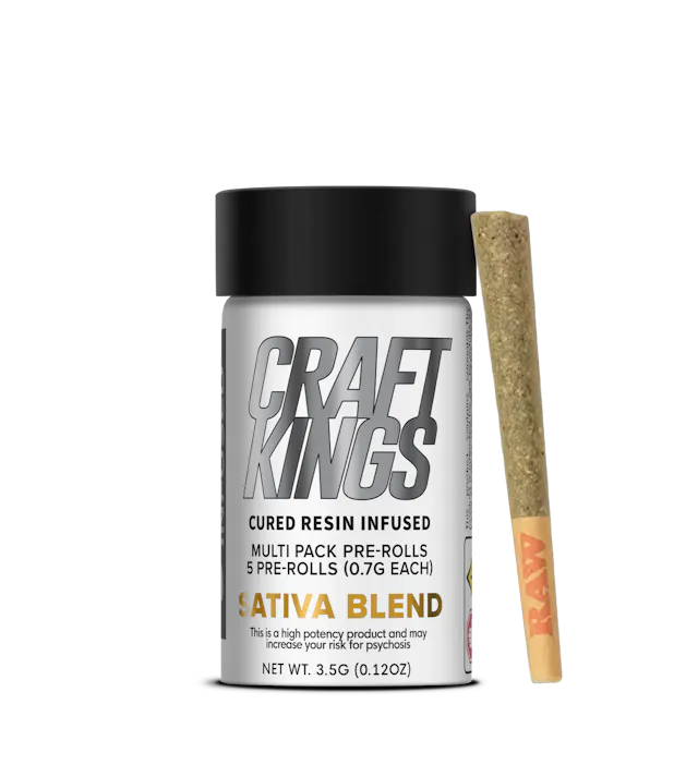 Craft Kings Infused Pre-Roll Pack Sativa Blend 5pk/3.5g (infused pre roll packs)