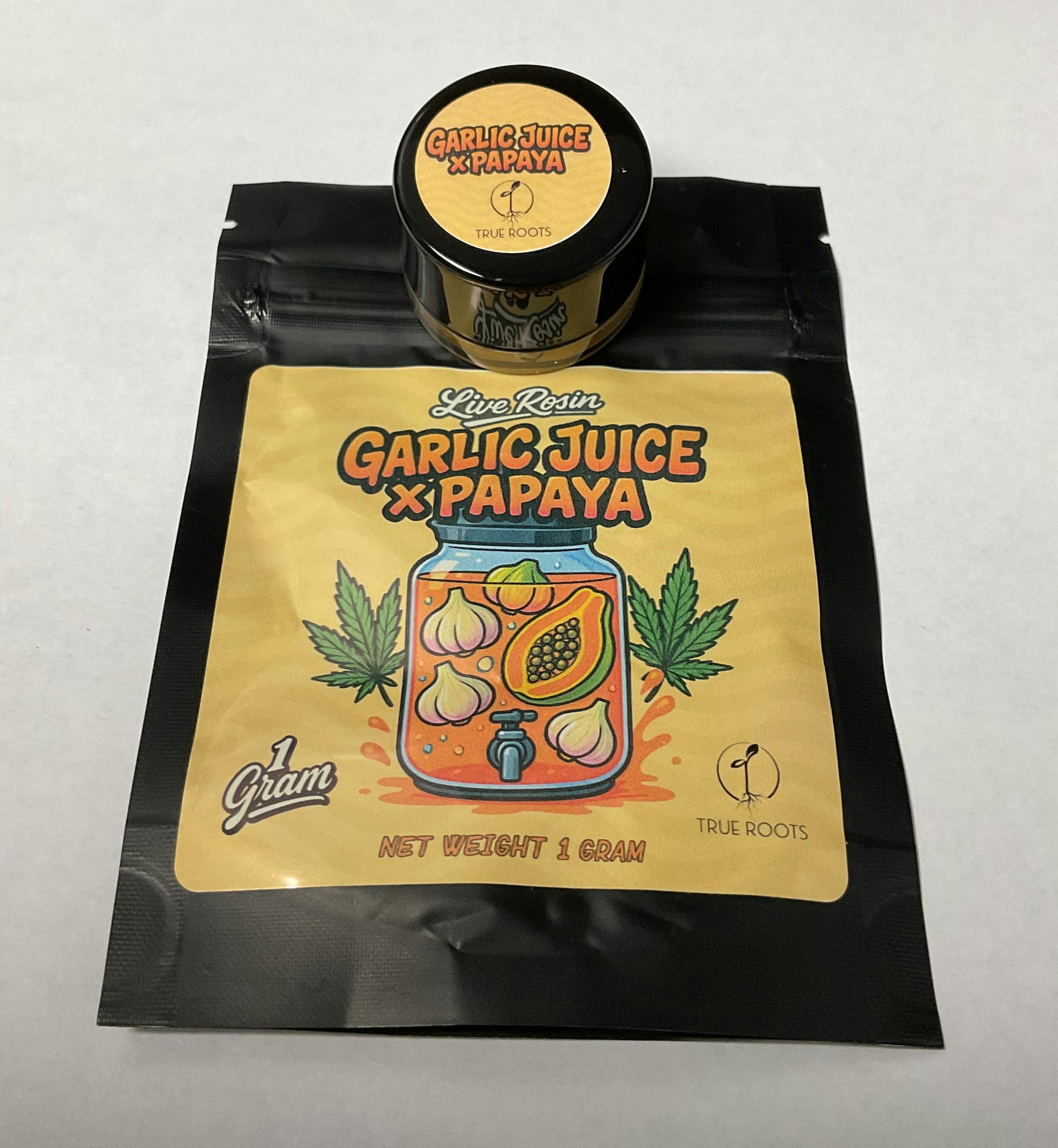 True Roots Live Rosin | Garlic Juice x Papaya (I)
