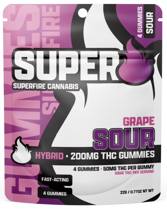 Product: Superfire | Gummies - Sour Grape - 200mg