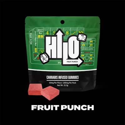 Hi-Lo - 200mg Live Resin Gummies - Fruit Punch - EDIBLES by HILO at King of Budz