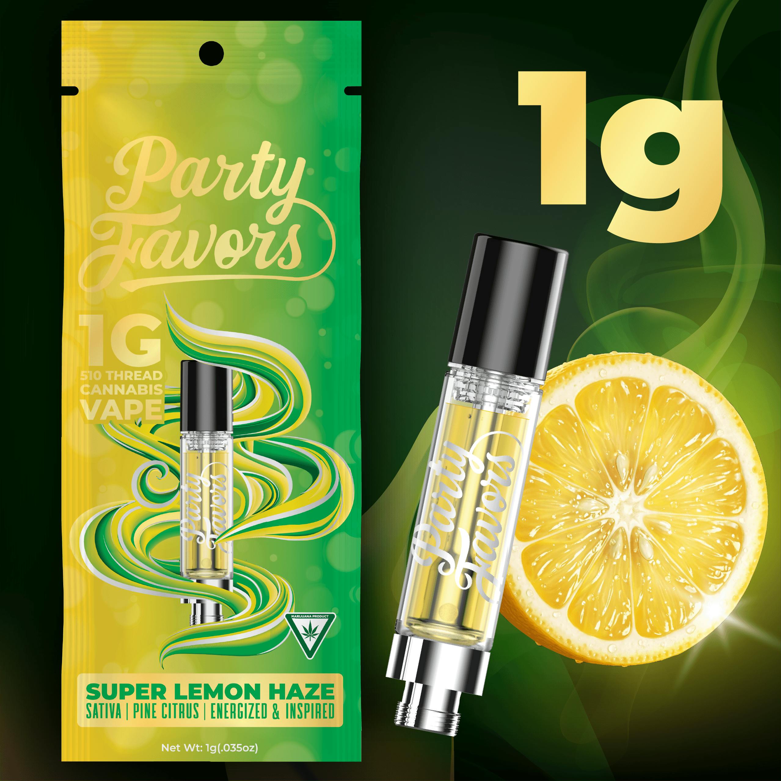 Party Favors - 1g Cart - Super Lemon Haze