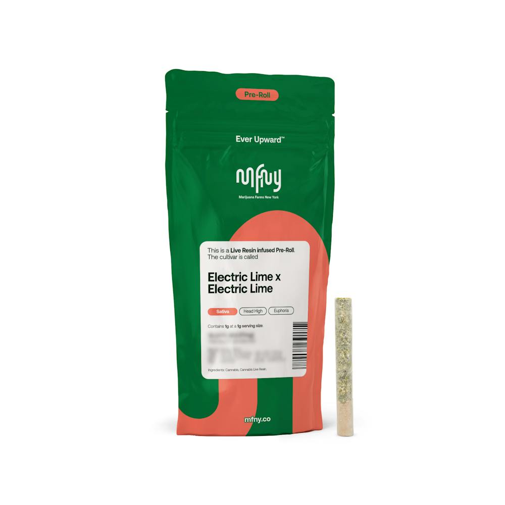 Product Electric Lime x Electric Lime Live Resin Infused Pre-Roll | .75g