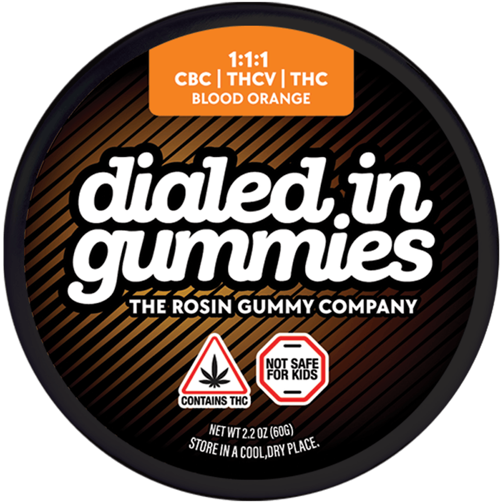 Product Blood Orange 1:1:1 (CBC/THCV/THC) - Rosin Gummies - 100MG