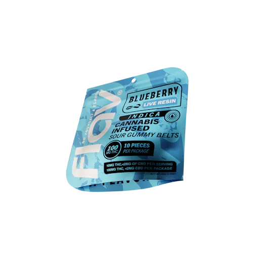 Blueberry Belts – Live Resin – 100mg – Indica-1