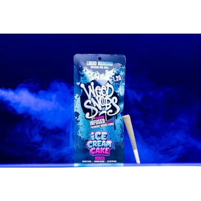 Weed Snobs - 1.2g Liquid Diamond Infused Preroll - Ice Cream Cake