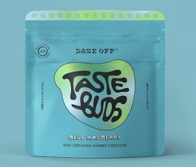 Product AZ Daze Off Taste Buds Gummies - Blue Radberry 100mg (10pk)