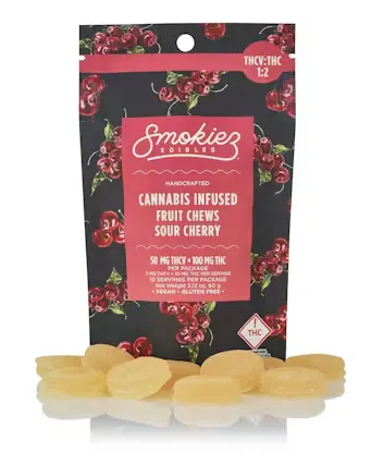 Sour Cherry Gummies 2:1 THC:THC-V 10mg | 10-Pack in Pennsauken