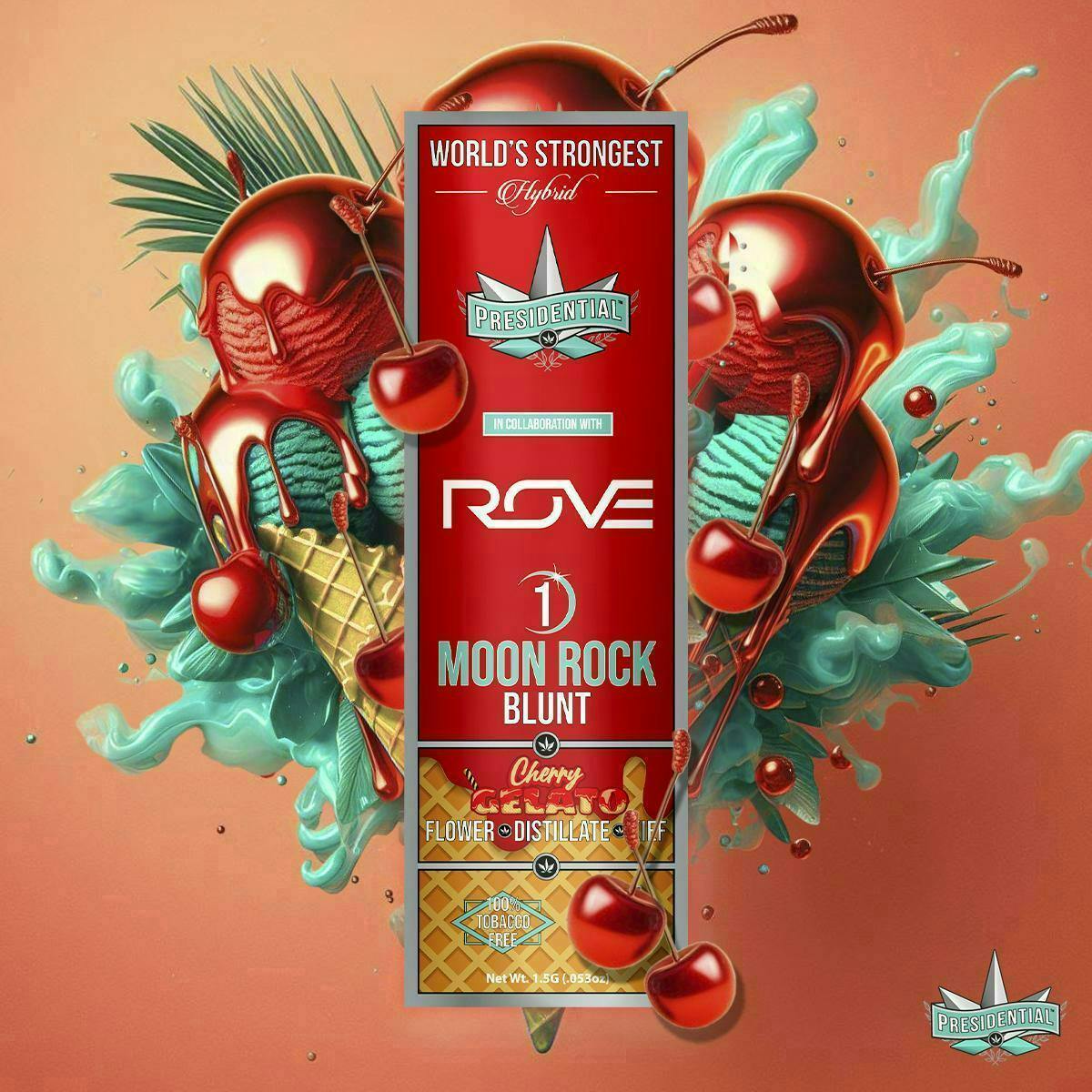 Presidential - 1.5g Moon Rock Infused Blunt - Cherry Gelato