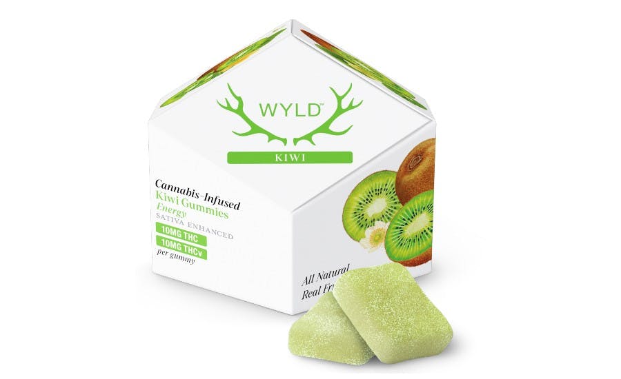 WYLD Kiwi 1:1 THC:THCV Gummies