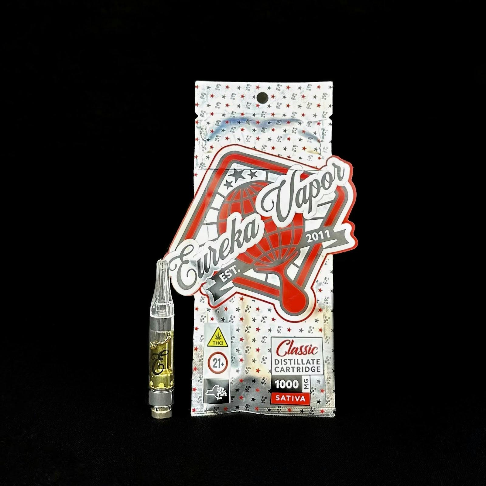 Eureka Triple Diesel Vape Cartridge 1g Sacred Bloom Cannabis