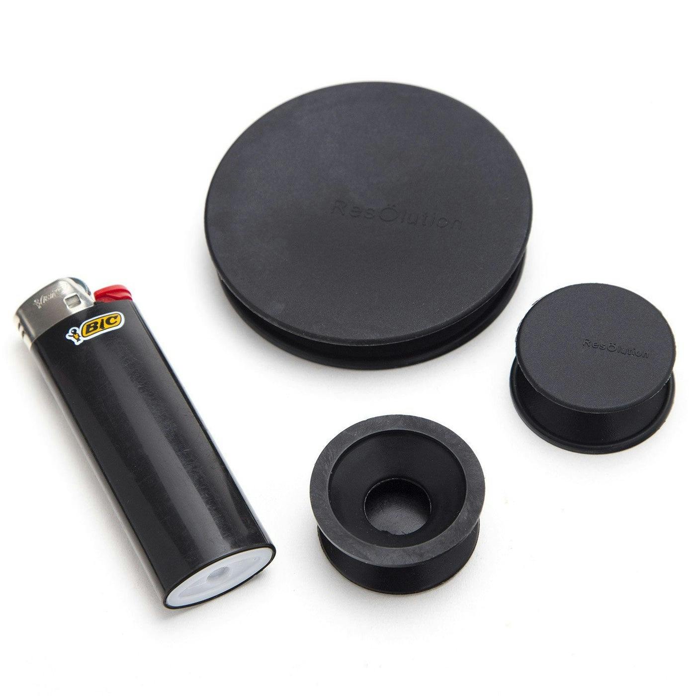 Black Silicone Reusable Res Cleaning Caps | 3pk