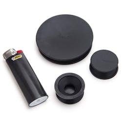 Silicone Reusable Res Cleaning Caps - Black - 3pk