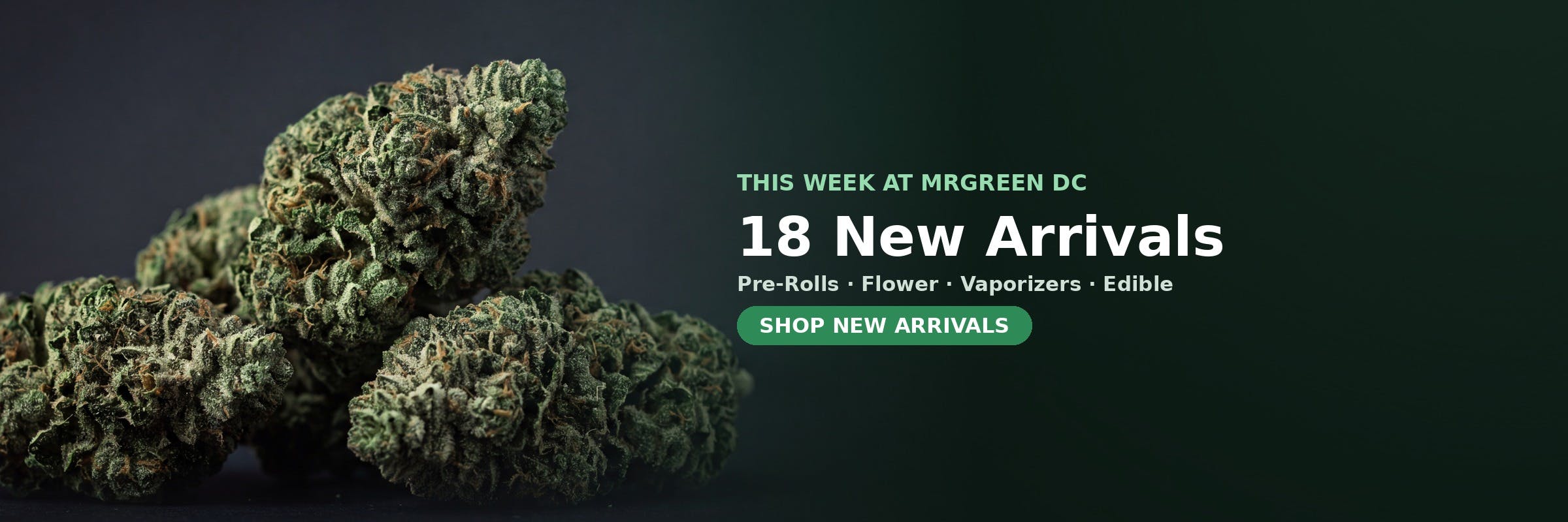 18 new arrivals this week at MrGreen DC