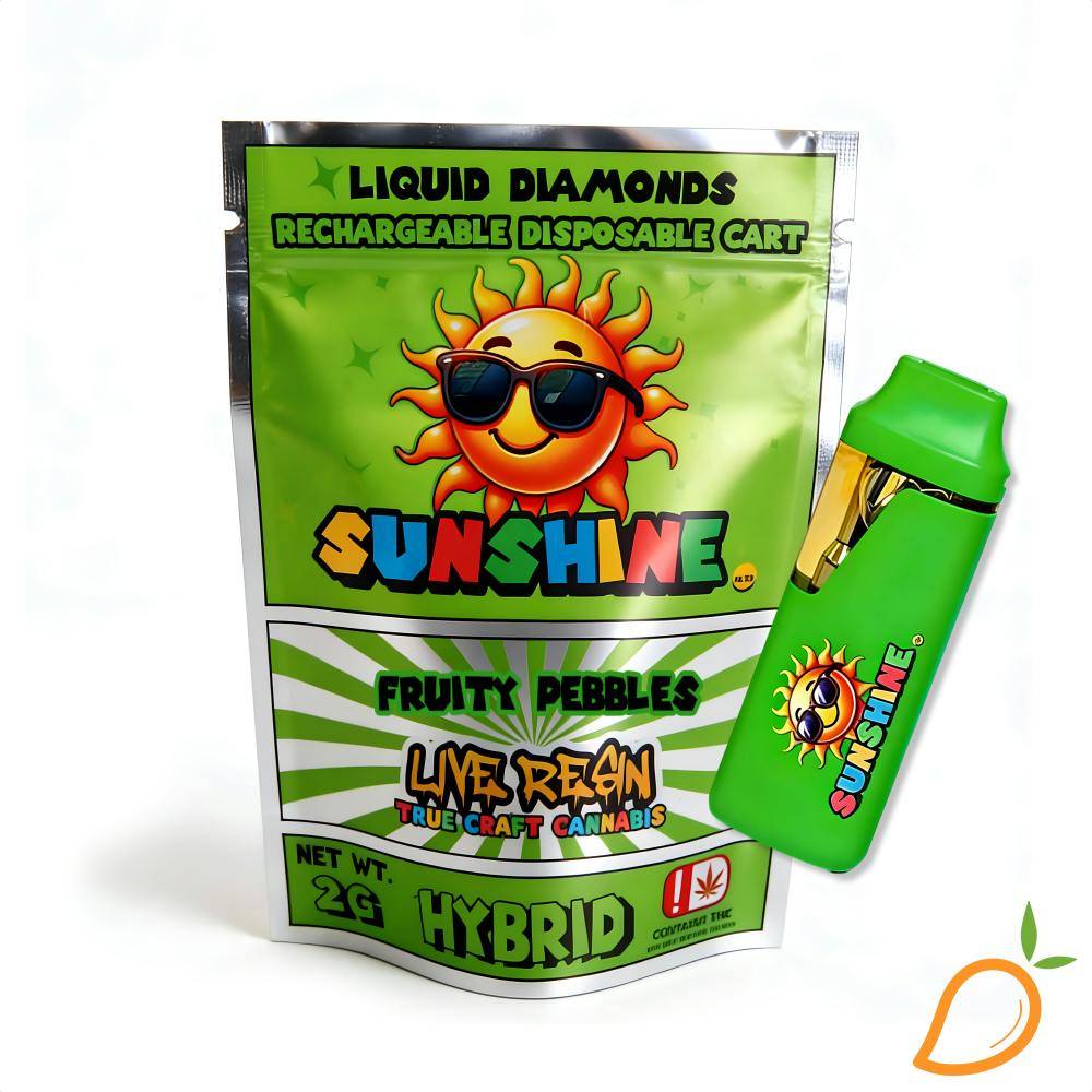 2g Fruity Pebbles Liquid Diamond Live Resin Disposable Vape Sunshine |  Mango Cannabis Tulsa - Mingo