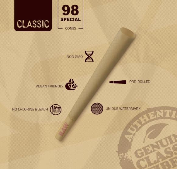 RAW 98 Special Cones (20pk)