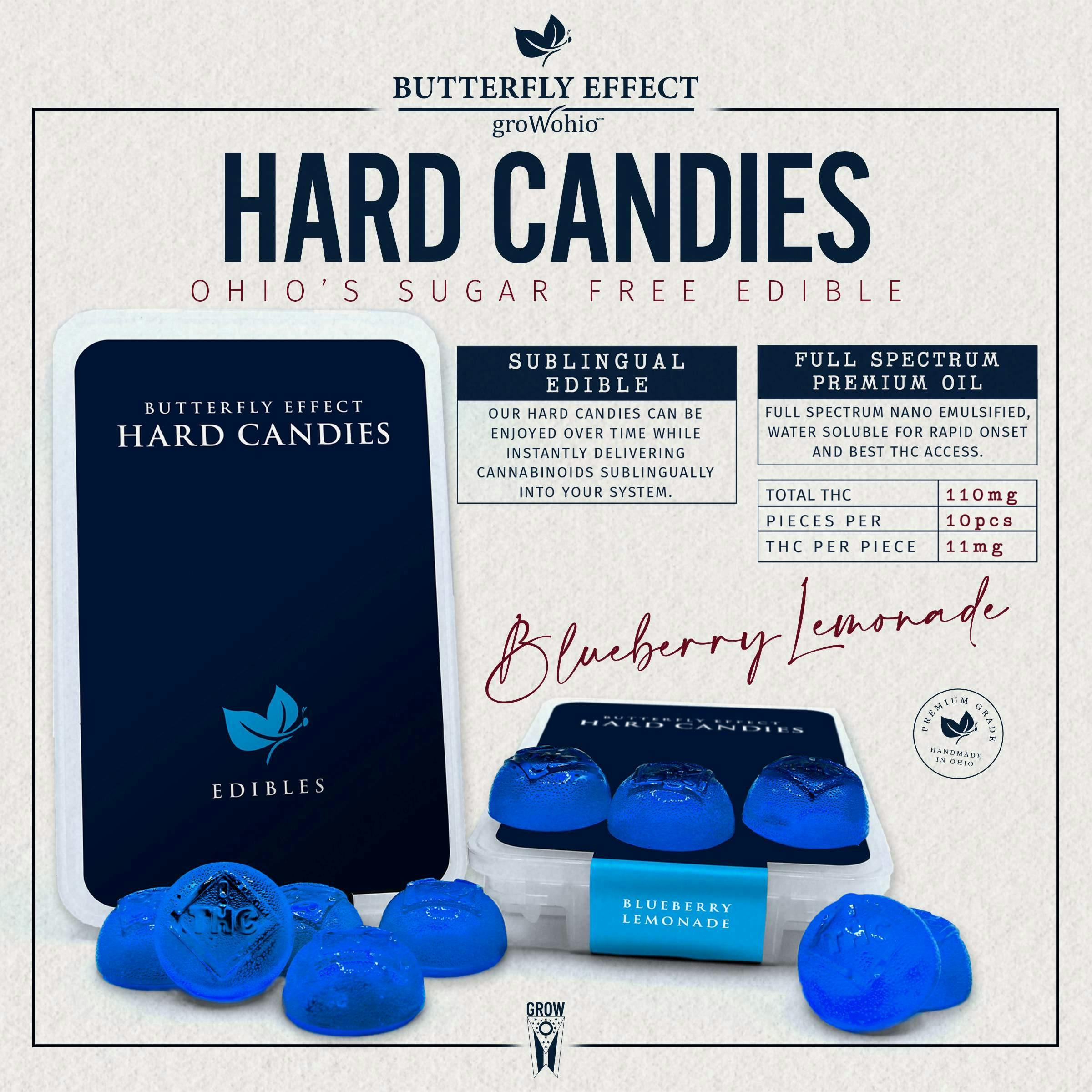 Photo of Blueberry Lemonade [110mg] – Hard Candies