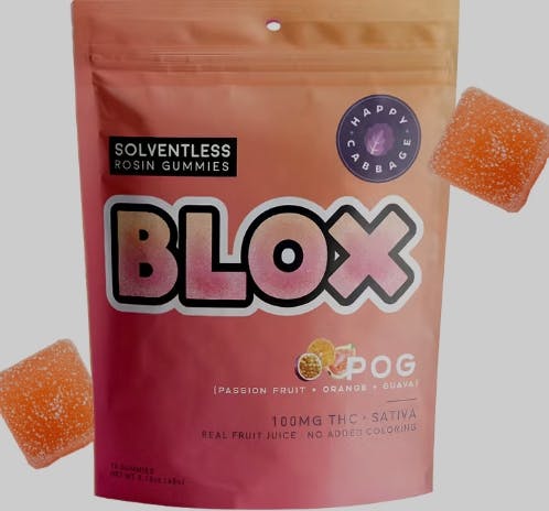 BLOX - POG Solventless Rosin Gummies - 100mg 10pk