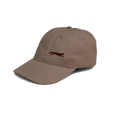 Charlie Fox | Hat | Taupe with Maroon Fox-active