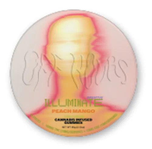 Off Hours Illuminate 10:2 (THC:CBG) Peach Mango Gummies 10mg 10pk-active