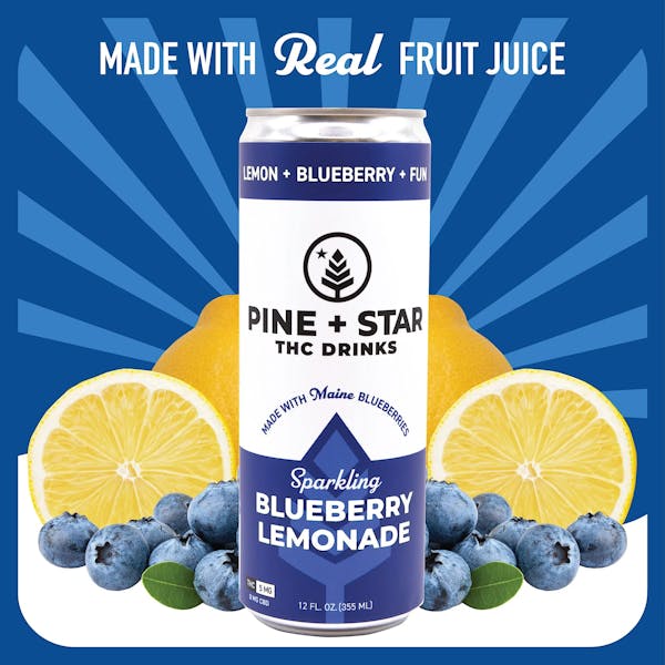 Blueberry Lemonade Sparkling Drink (H) - 5mg - Pine & Star