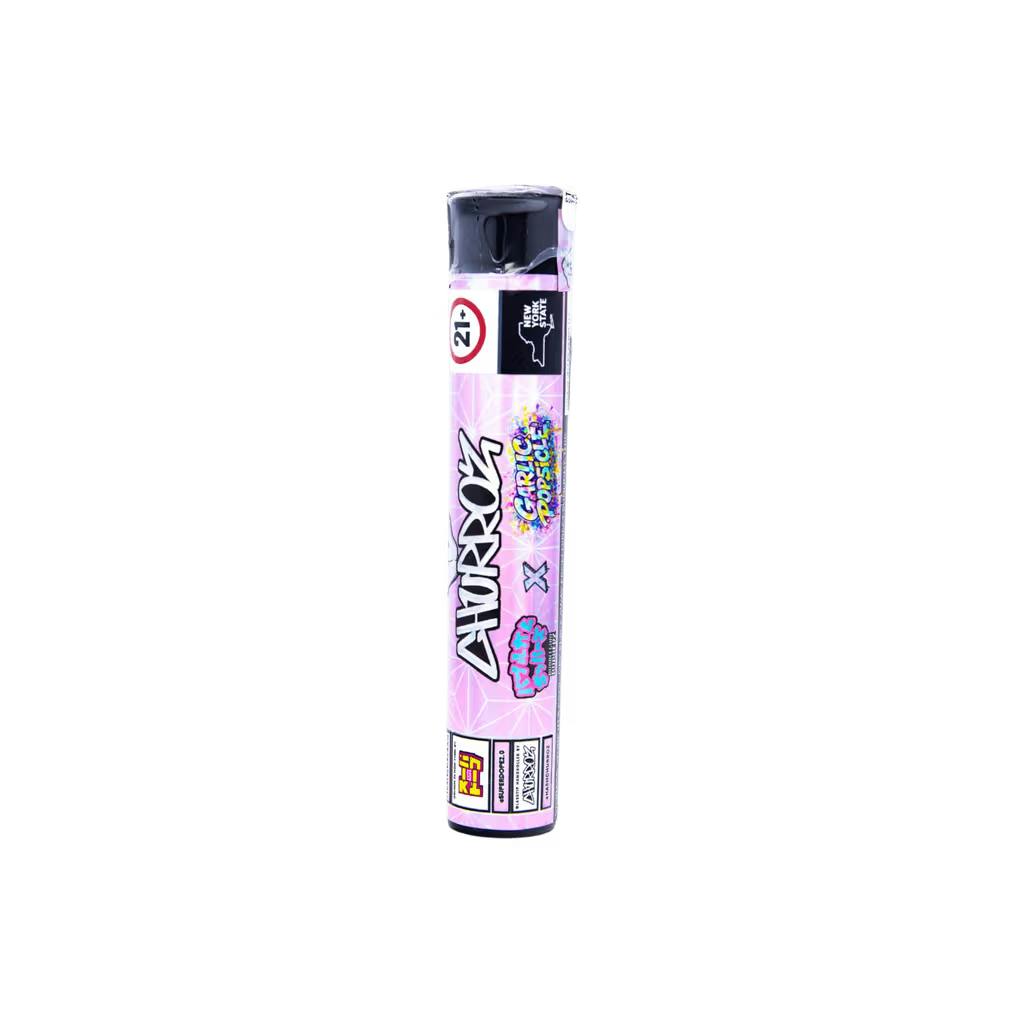 Static Room x Super Dope Bubblegum Popperz x Garlic Popsicle 2g Churroz Glass Tip Hashhole