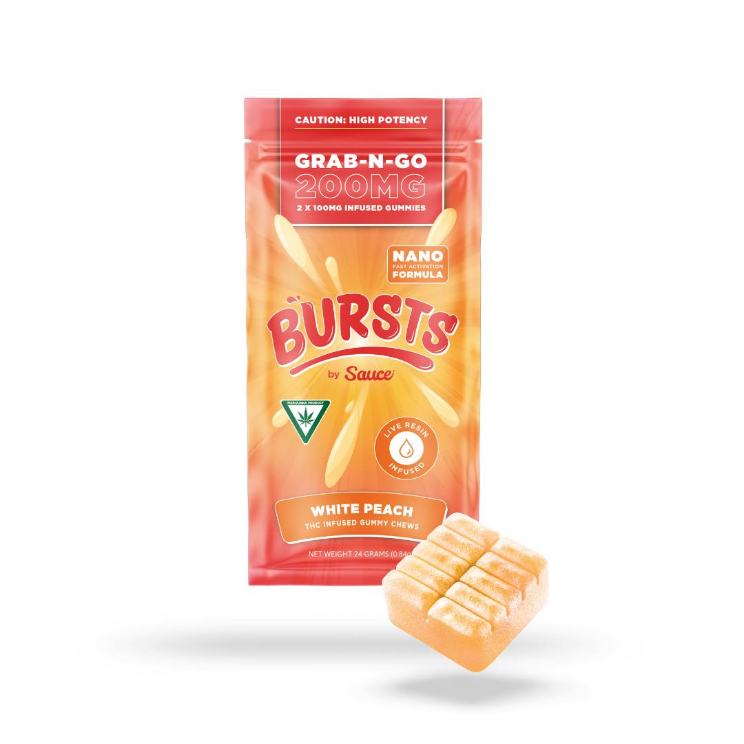 Product: Sauce | White Peach - Live Resin Infused Bursts - 200MG
