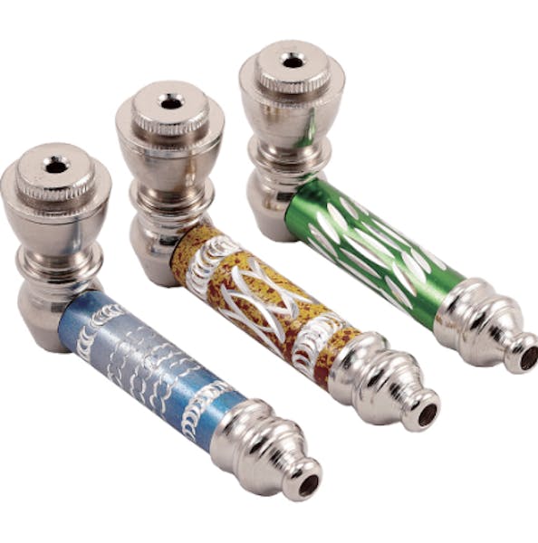 Diamond Cut Anodized Pipe w/ Cap
