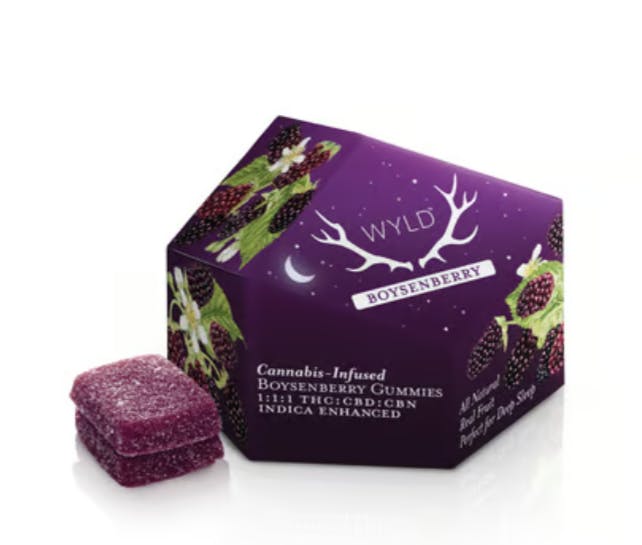 Photo of Boysenberry 1:1:1 CBD:CBN + Indica Enhanced Gummies