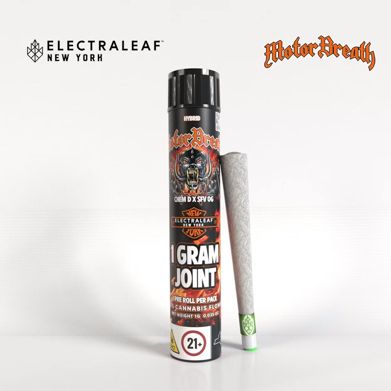 Product ElectraLeaf - Motorbreath - 1g - Indoor Flower Pre Roll